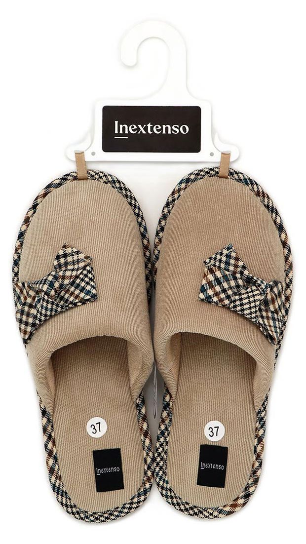 Тапочки женские InExtenso с закрытым носом размер 39, 1 шт в ассортименте