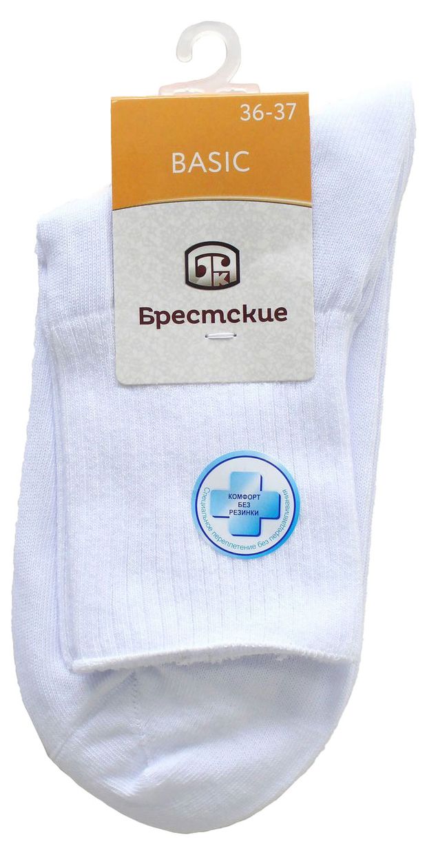 Носки женские Брестские белые, р.23