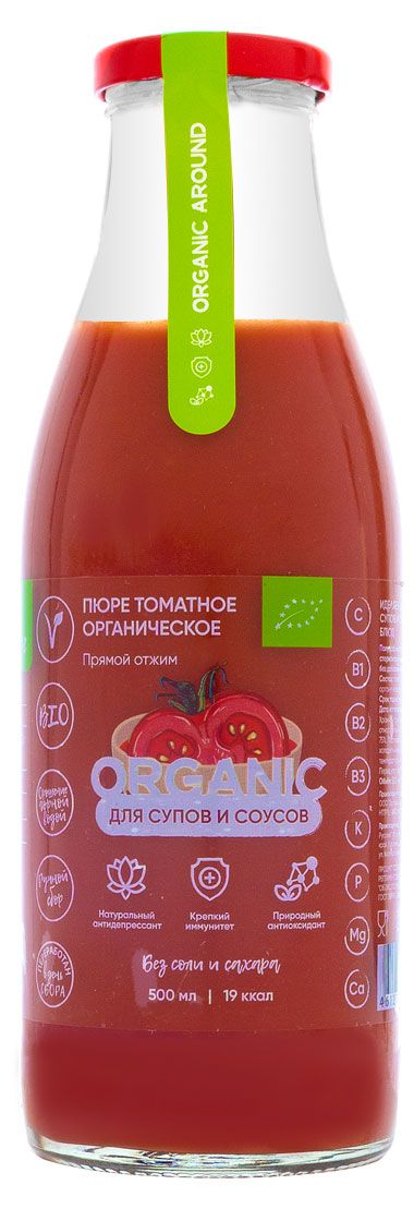 Пюре томатное Organic Around для супов и соусов, 0,5 л