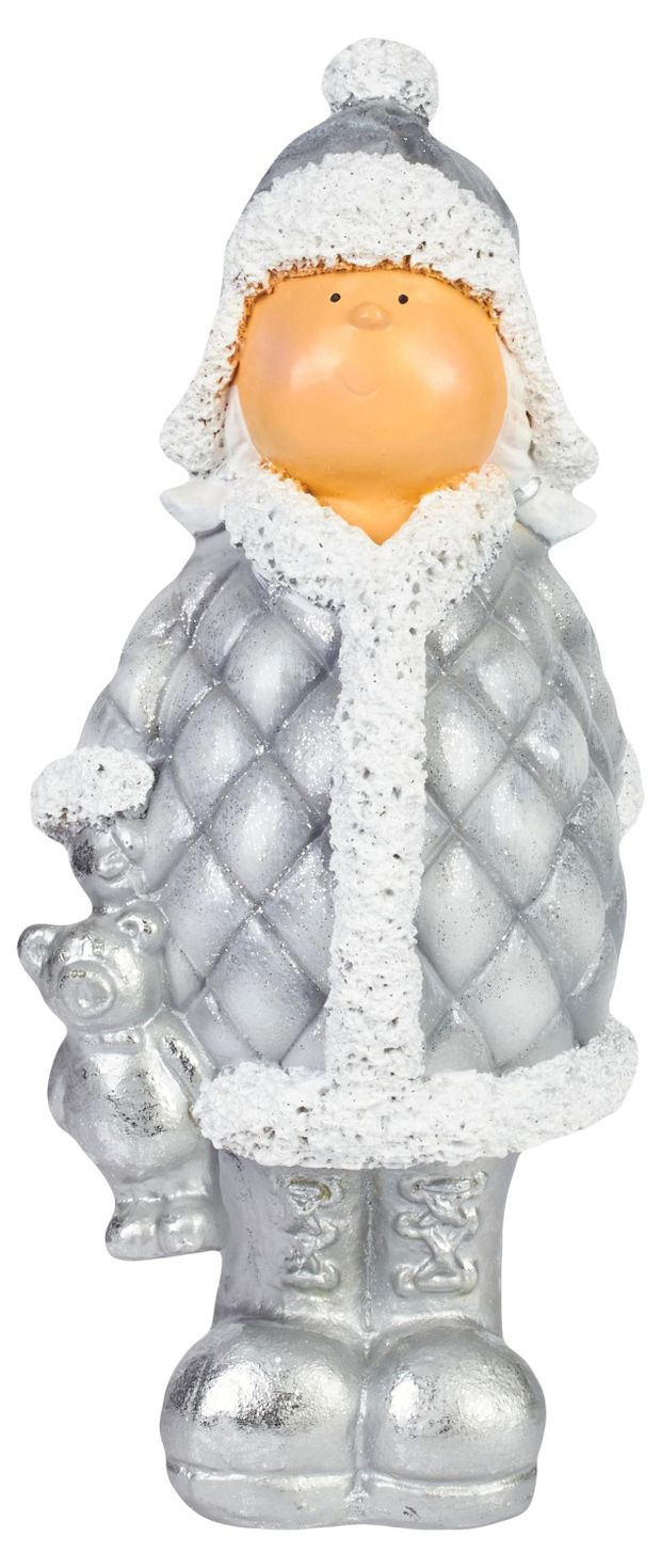 Фигурка ТПК Полиформ Девочка с мишкой, 16х20х39 см