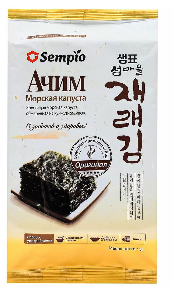 Морская капуста Sempio Ачим оригинальная, 5 г