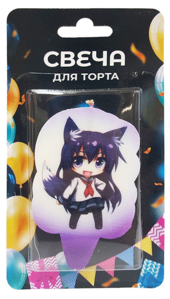 Свеча для торта Аниме 1 5х7 см 85₽