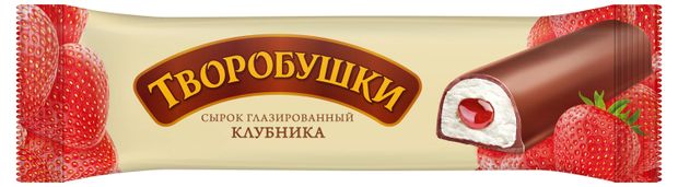 Сырок глазированный Творобушки клубника БЗМЖ 20%, 40 г