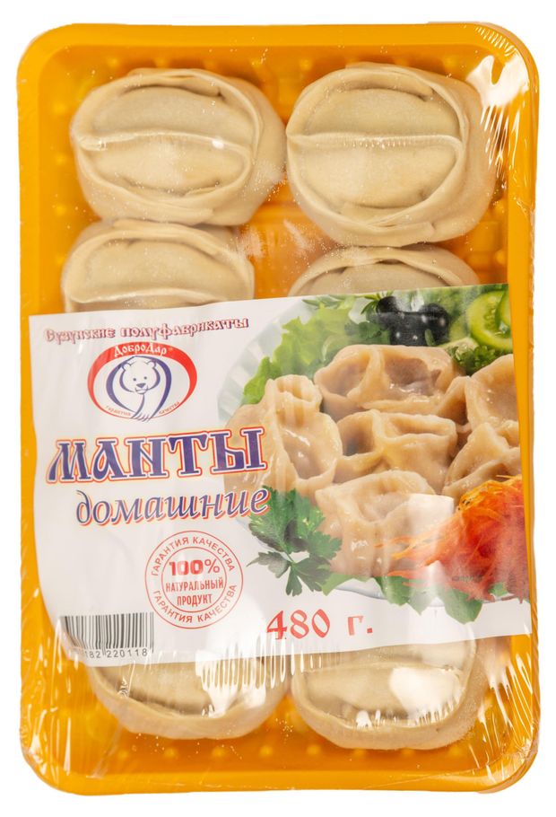 Манты Добродар Домашние, 480 г