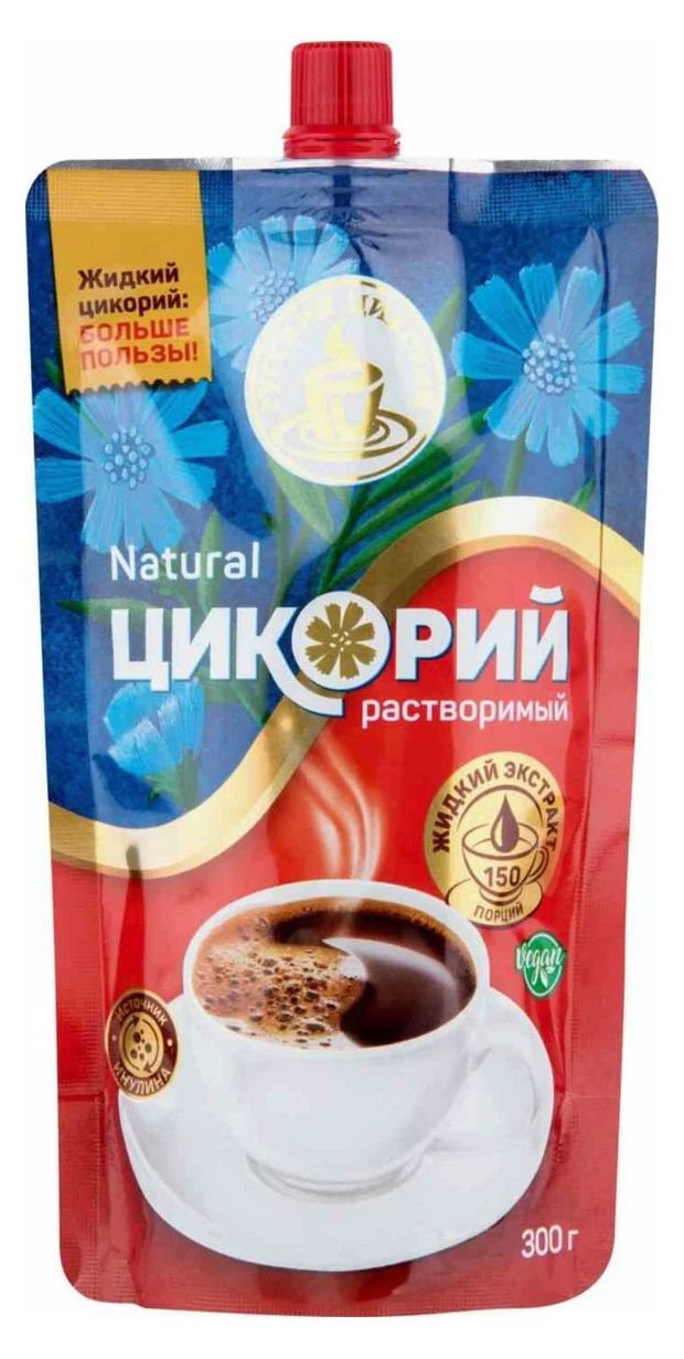 Чай, кофе, горячие напитки Цикорий растворимый Русский цикорий Жидкий экстракт, 300 г
