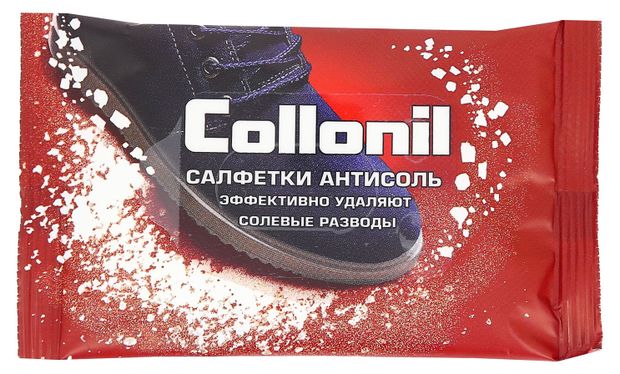 фото Салфетки влажные для гладкой кожи collonil с натуральным воском антисоль, 15 шт