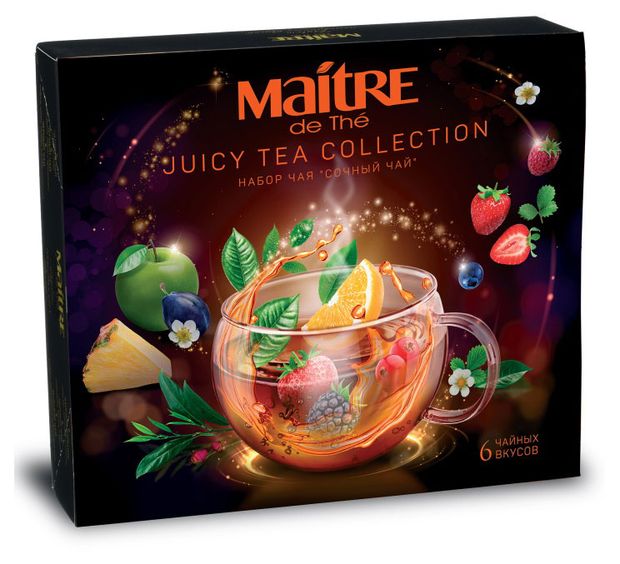 Набор чая Maitre de The Сочный чай 6 вкусов 30х2 г 300₽