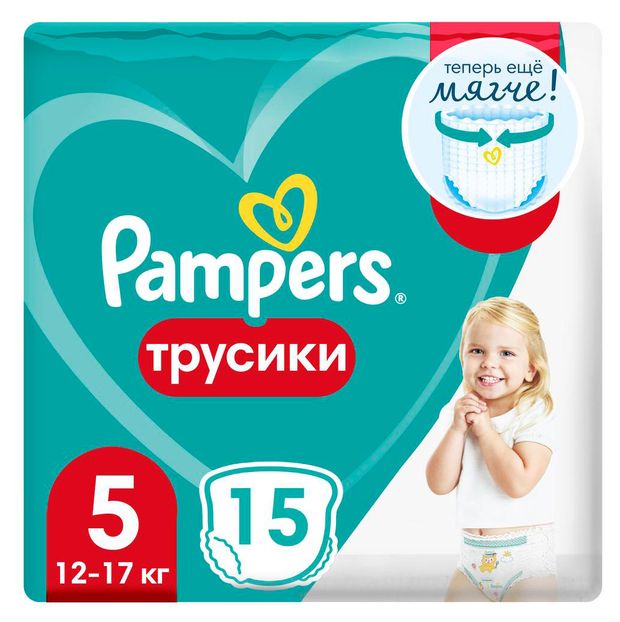 Трусики Pampers Pants 5 12-18 кг 15 шт 596₽