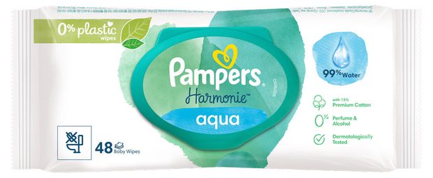 фото Влажные салфетки pampers aqua pure, 48 шт