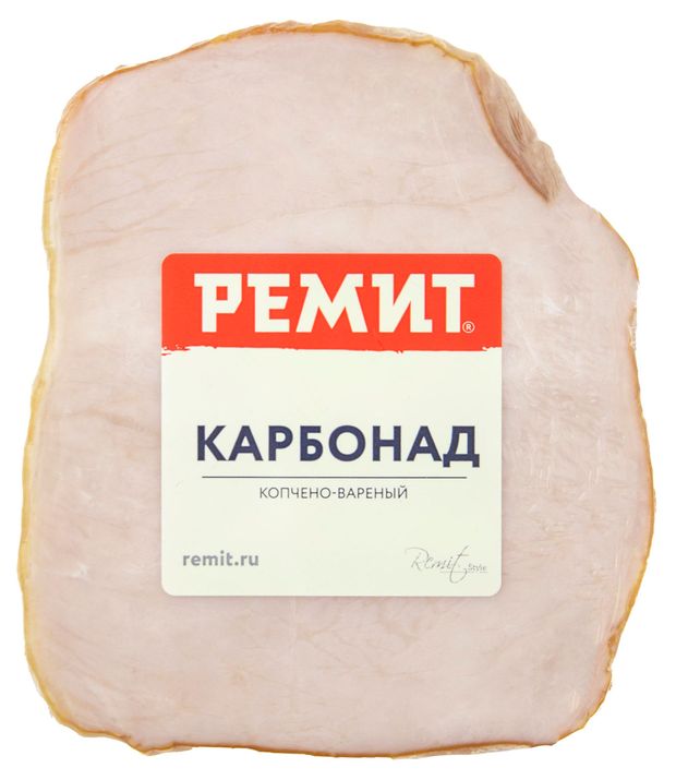 Карбонад варено-копченый Ремит Домашний 02-04 кг 1 упаковка 025 кг 155₽