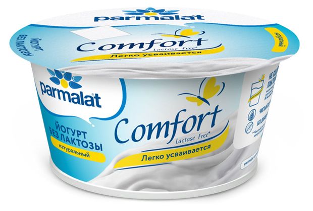 Йогурт Parmalat Натуральный безлактозный 35 БЗМЖ 130 г 63₽