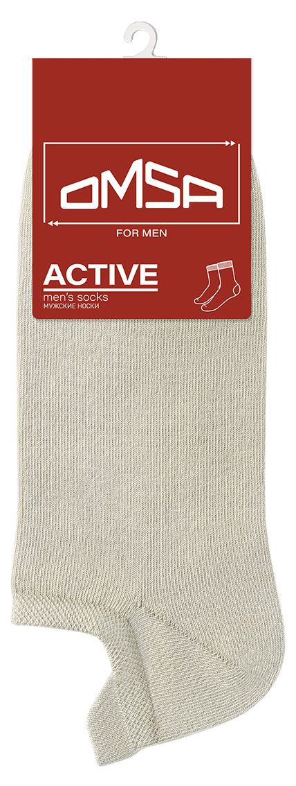 Носки мужские OMSA for MEN Active укороченные Grigio Chiaro, р 45-47