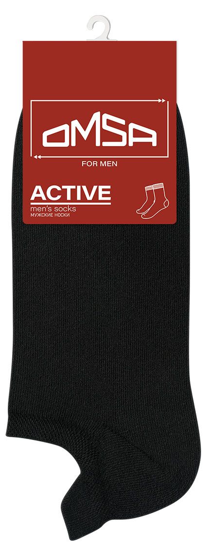 Носки мужские OMSA for MEN Active укороченные Nero, р 42-44