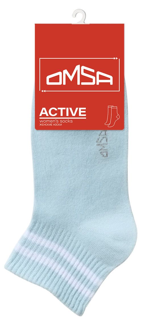 Носки женские Omsa Active укороченные Blu Сhiaro, р 35-38