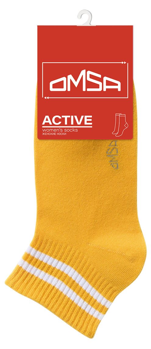 Носки женские Omsa Active укороченные Giallo, р 39-41