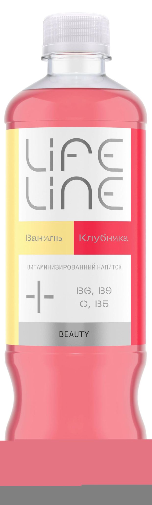 Напиток витаминизированный Lifeline Beauty негазированный со вкусом клубники и ванили, 0,5 л