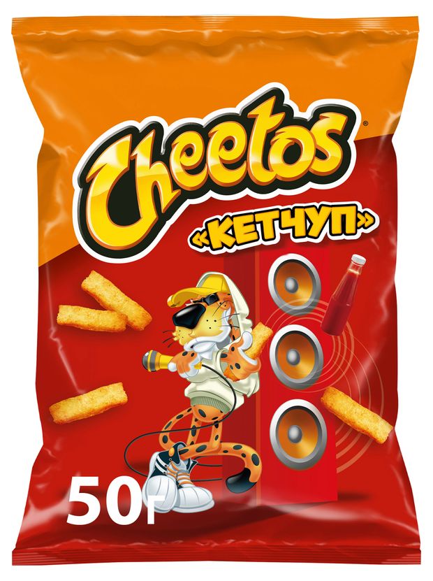 Снеки кукурузные Cheetos кетчуп, 55 г