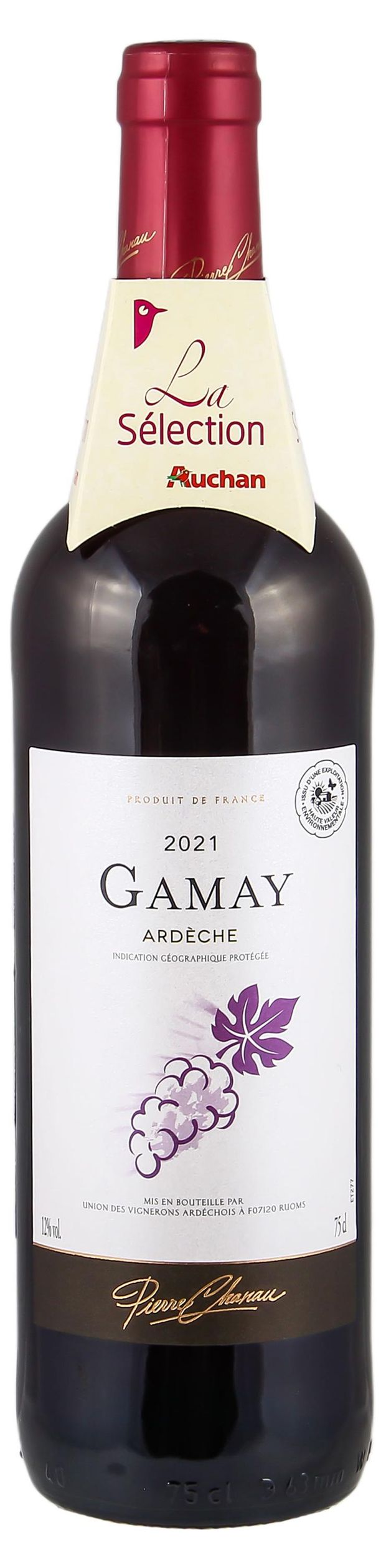 Алкоголь (самовывоз) Вино Pierre Chanau Gamay Ardeche красное сухое Франция, 0,75 л