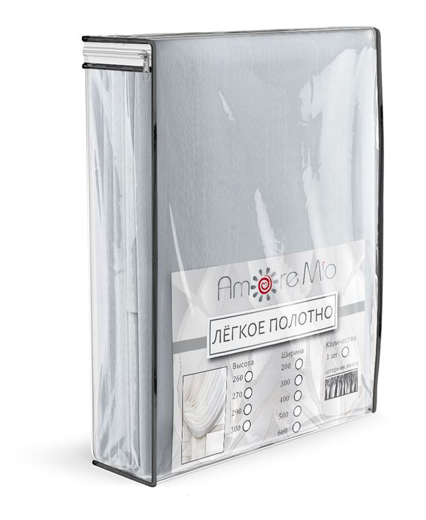Тюль Amore Mio бриллиантово белая 300х260 см 2300₽