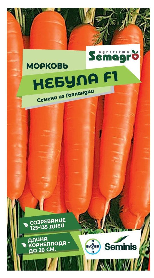 Семена Seminis Морковь Небула F1 200 шт 29₽