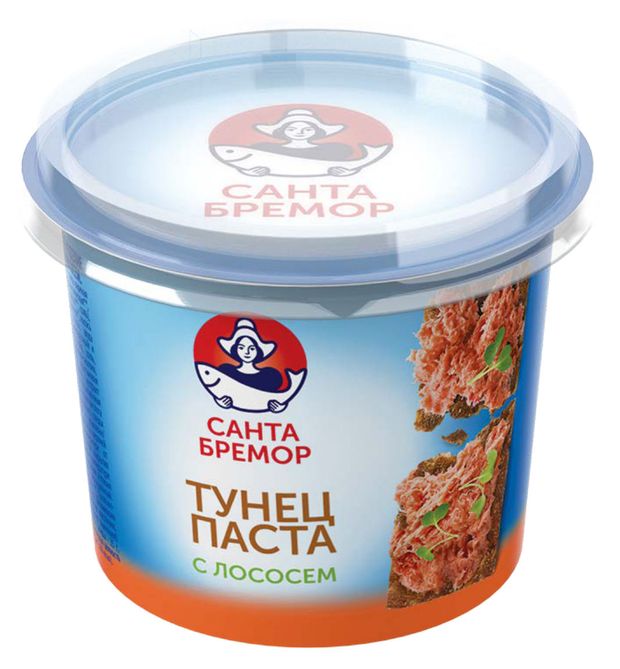 Паста Санта Бремор с тунцом и лососем, 140 г
