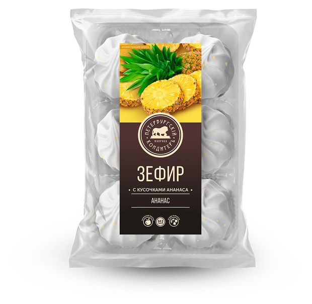 Зефир Петербургский КондитерЪ с кусочками Ананаса, 310 г