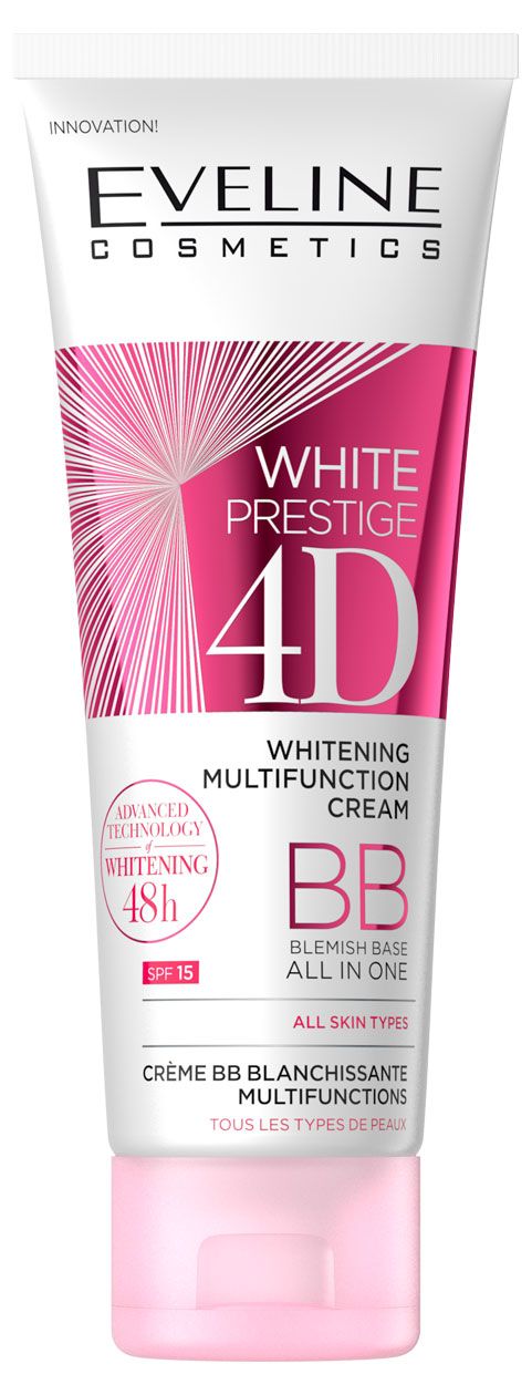 Крем для лица Eveline ВВ выравнивающий тон кожи SPF15 серии 4D, 50мл