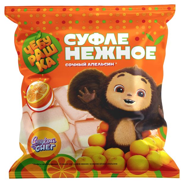 Суфле нежное Сладкий Снег Апельсин, 85 г
