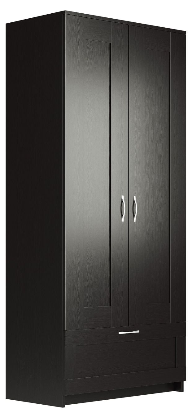 фото Шкаф сириус 2-х дверный 1 ящик венге