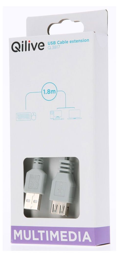 Кабель Qilive USB A-A 18 м 99₽