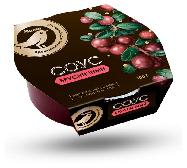 Соус брусничный АШАН Золотая птица 100 г 115₽