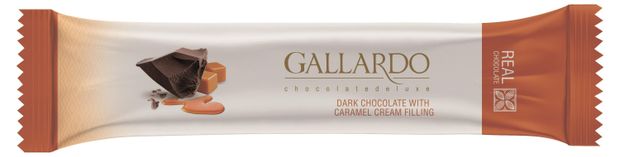 Шоколад горький Gallardo с карамельной начинкой Иран, 25 г