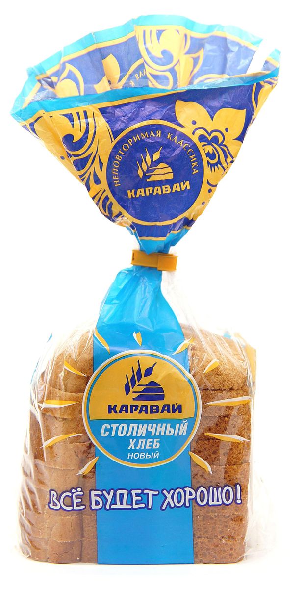 Хлеб Каравай Столичный нарезка, 350 г