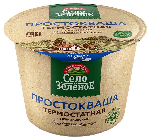 Простокваша Село Зеленое термостатная 4 БЗМЖ 200 г 65₽