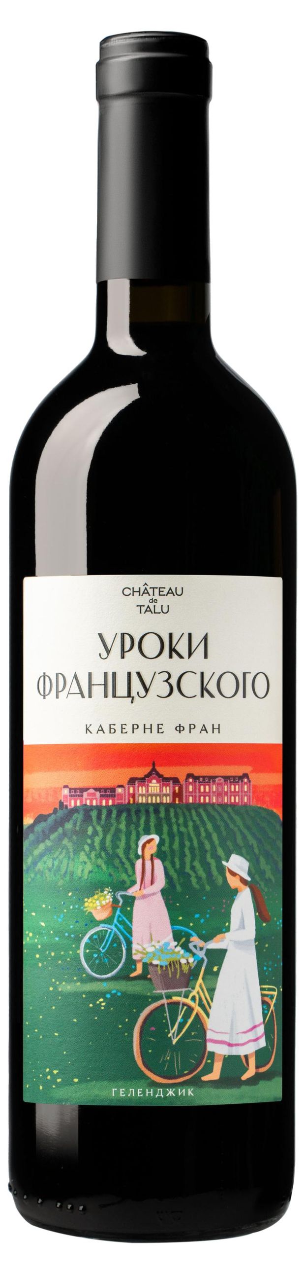 Вино Chateau De Talu Уроки французского Каберне Фран красное сухое Россия, 0,75 л