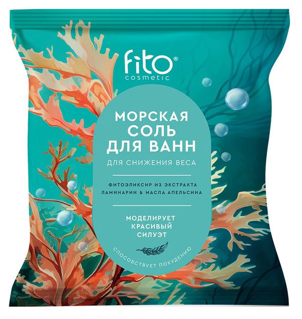 Соль морская для ванн Фитокосметик Elixirica для снижения веса, 500 г