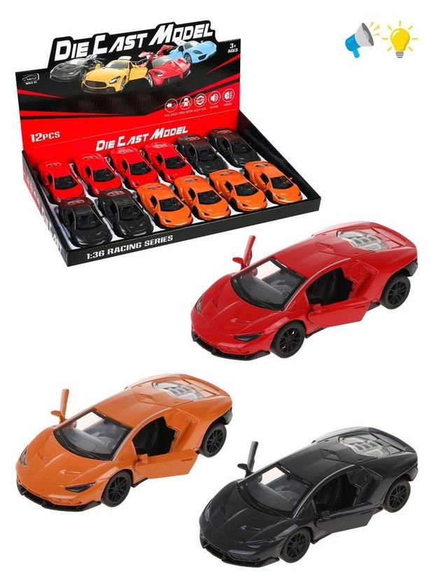 Машинка инерционная Наша Игрушка, 12х5х3 см