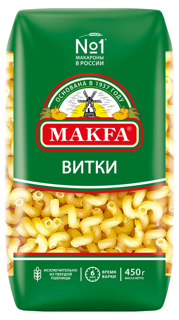 Макаронные изделия Makfa Витки пружинки 450 г 58₽