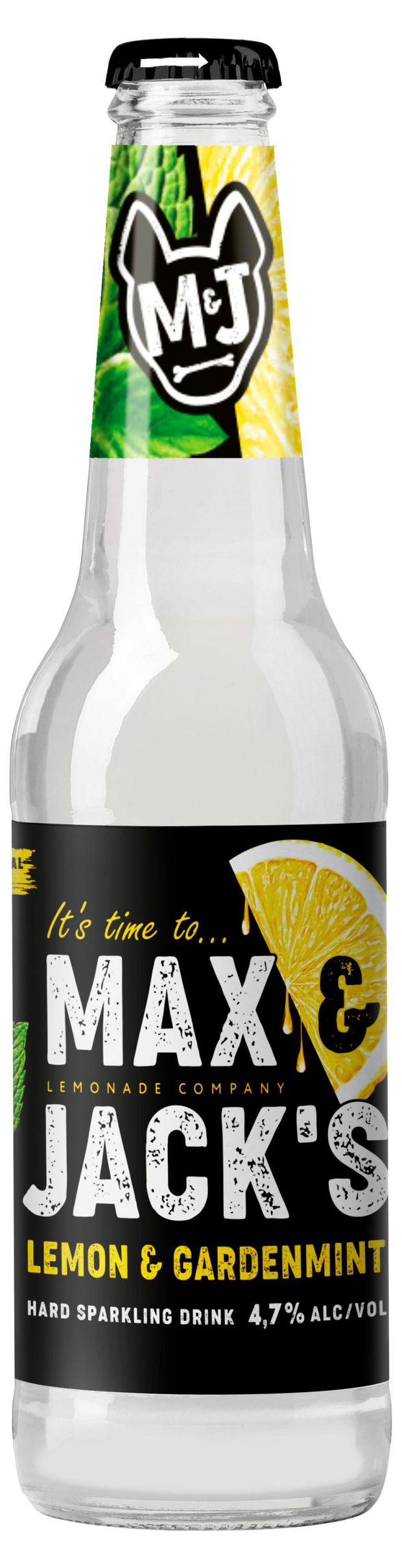 Пивной напиток Max&Jacks Лимон-Мята 4,7%, 400 мл