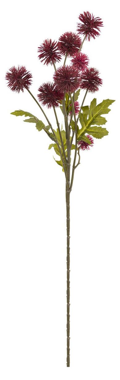 Цветок искусственный Decoland Эхинопс бургунди, 61 см