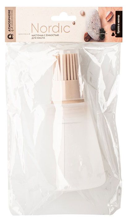 Кисточка Atmosphere of Art Nordic с емкостью для масла, 1 шт