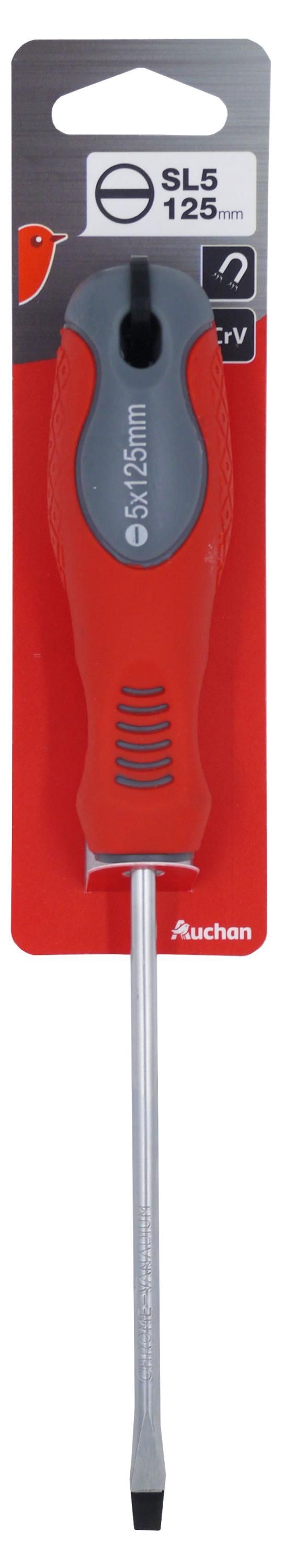 Отвертка АШАН Красная птица SL 5х125 мм 140₽
