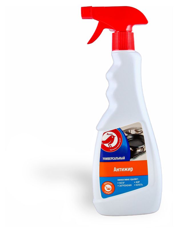 Чистящее средство для кухни АШАН Красная птица Антижир универсальное 500 мл 150₽