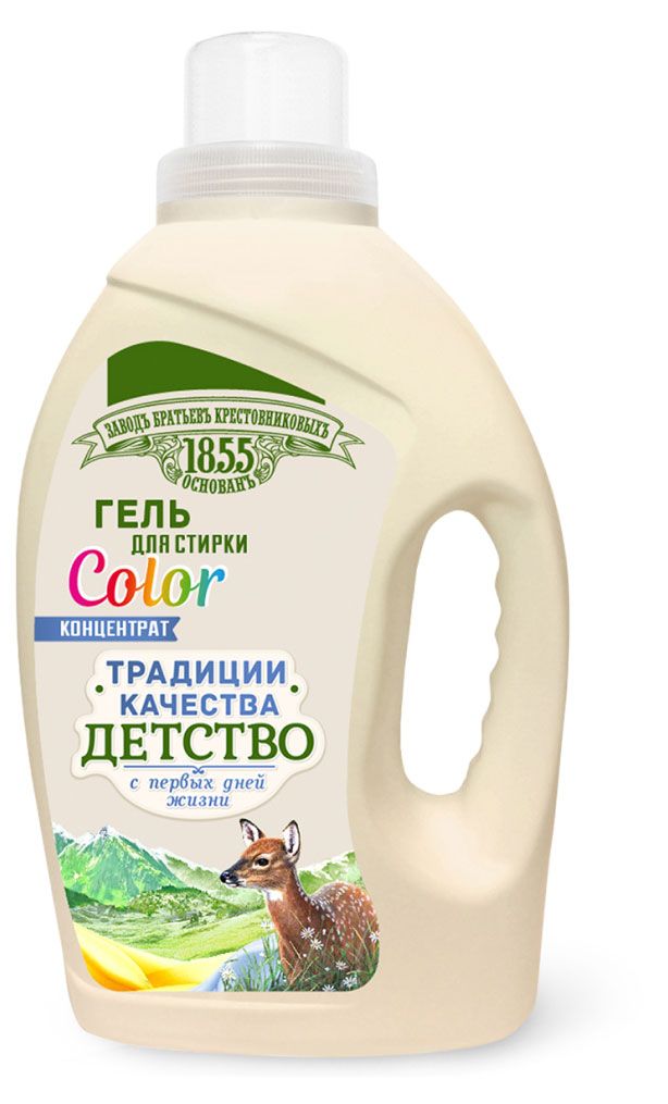 Гель для стирки детских вещей Заводъ Братьевъ Крестовниковыхъ Color 12 кг 550₽