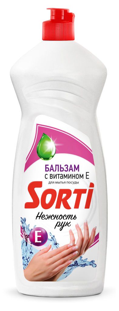 Уборка и бытовая химия  Ашан Средство для мытья посуды Sorti с витамином Е, 900 мл