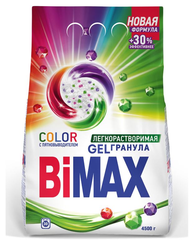 Стиральный порошок Bimax Color Automat для цветного белья 45 кг 570₽