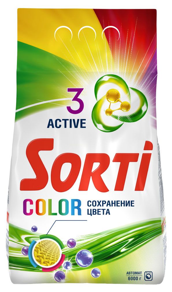 Стиральный порошок Sorti Color автомат 6 кг 830₽