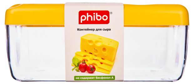 Контейнер для хранения сыра Phibo прямоугольный, 16х11х8 см