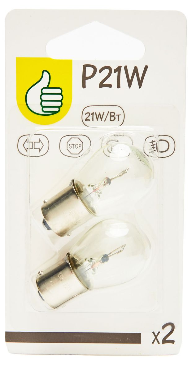 Лампа автомобильная Каждый день Pouce P21Вт 12В 2 шт 50₽