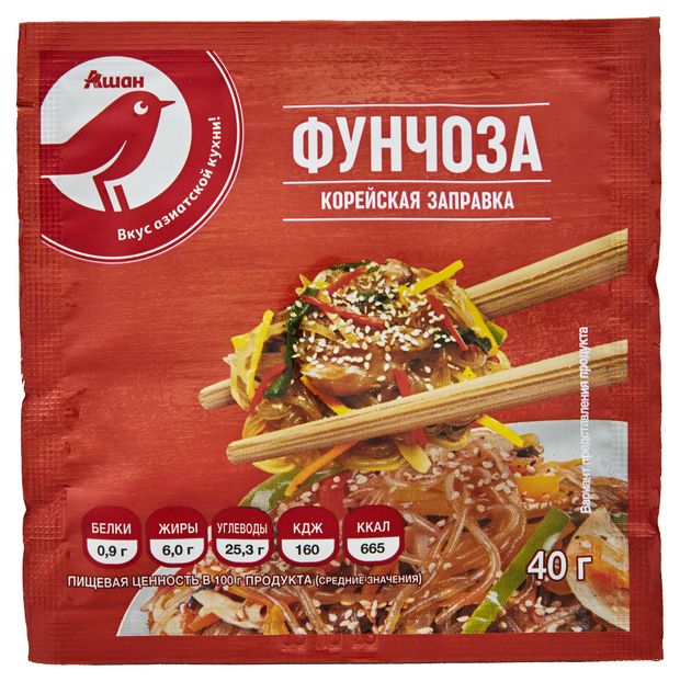 Заправка корейская АШАН Красная птица для фунчозы, 40 г